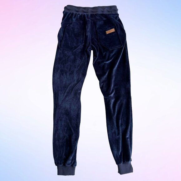 NAKETANO VELOUR ZIP UP AND JOGGERS IN NAVY - Picture 7 of 9
